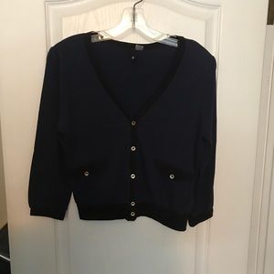 Divided Women's Navy Cardigan Top - 8